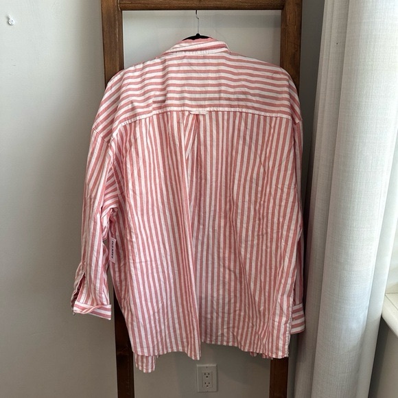 NWT Old Navy Button Down Linen Shirt - Picture 2 of 7